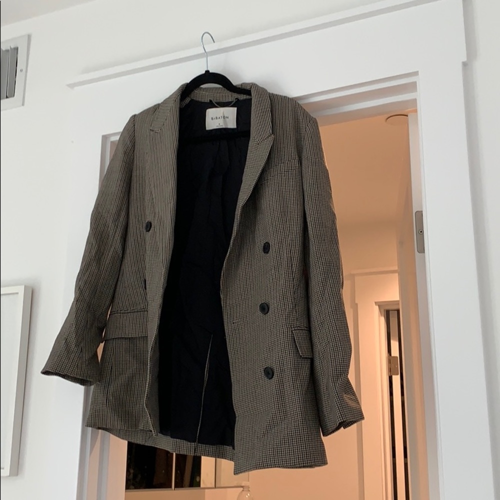 Aritzia Houndstooth blazer